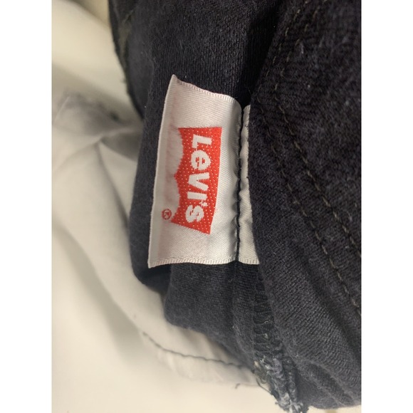 Levi's 501 Regular Fit Straight Leg  Button Fly Denim Jeans Mens 36x32 Black - Picture 6 of 10